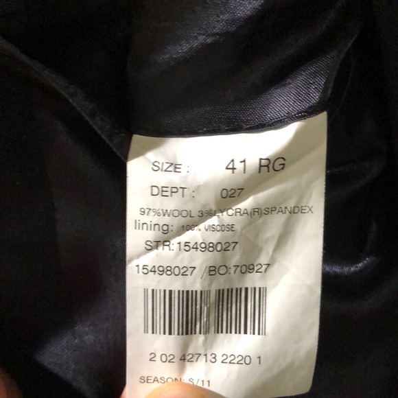 Brooks Brothers Stretch Navy Suit 41R Pants 33x31 - Picture 3 of 8